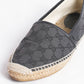 Gucci Black GG Canvas and Leather  espadrilles