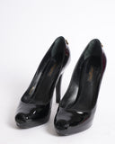 Louis Vuitton Patent Leather Peep-Toe Pumps