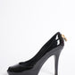 Louis Vuitton Patent Leather Peep-Toe Pumps