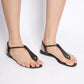 Burberry Black Leather Flats