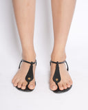 Burberry Black Leather Flats