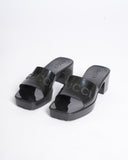 Gucci Black Block Heel Sandals