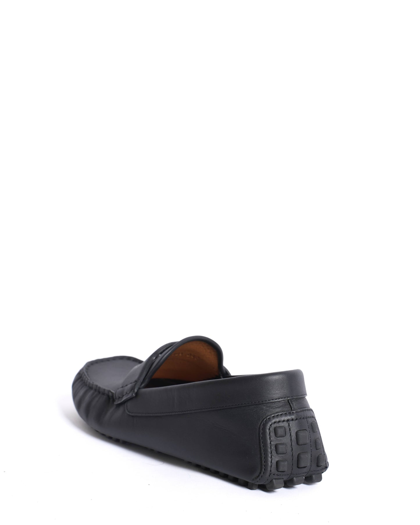 New Gucci  Leather GG Loafers in black
