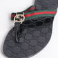 Gucci  Double G leather sandal