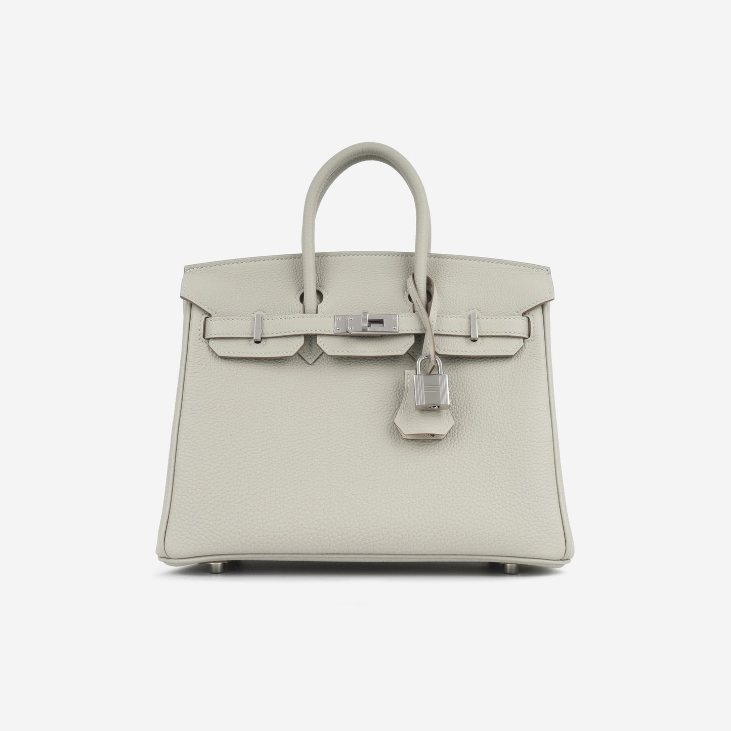 Birkin 25 Verso - Gris Perle/Nata