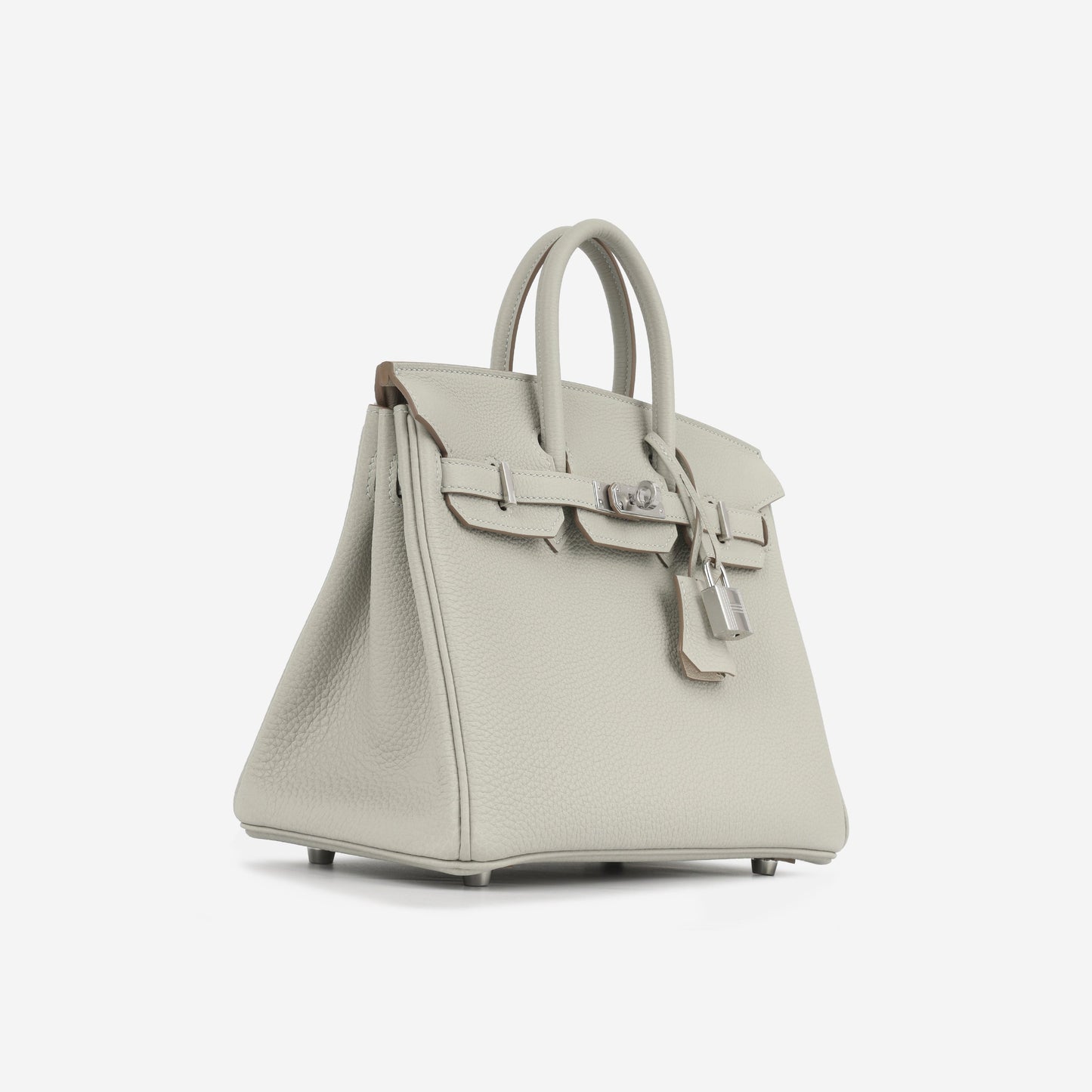 Birkin 25 Verso - Gris Perle/Nata