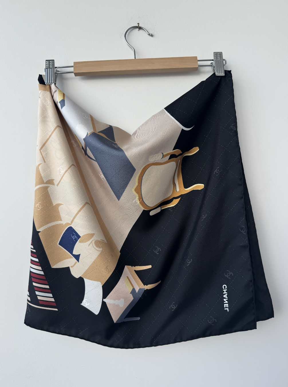 Chanel Coco's Apartment Interlocking CC Logo Scarf