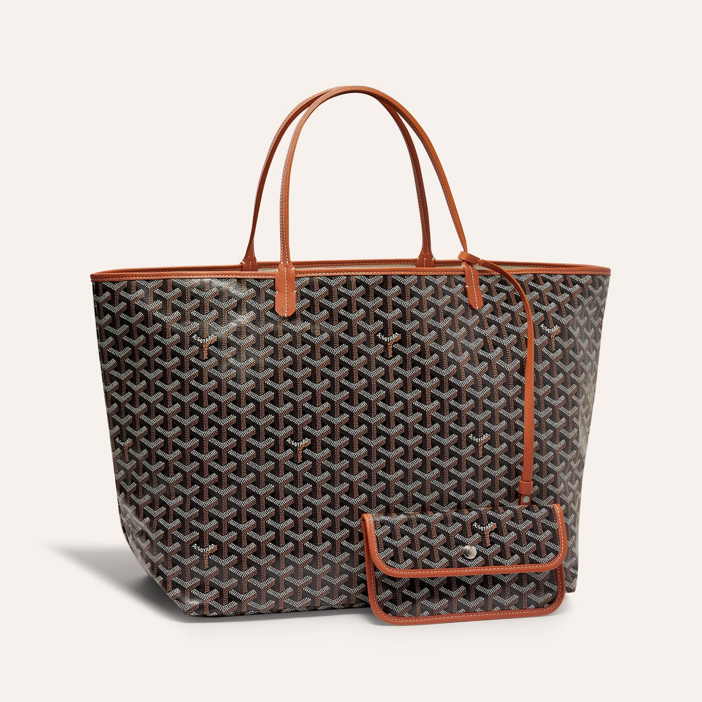 SAINT LOUIS GM 40CM BLACK AND TAN CANVAS Amelia Amelia