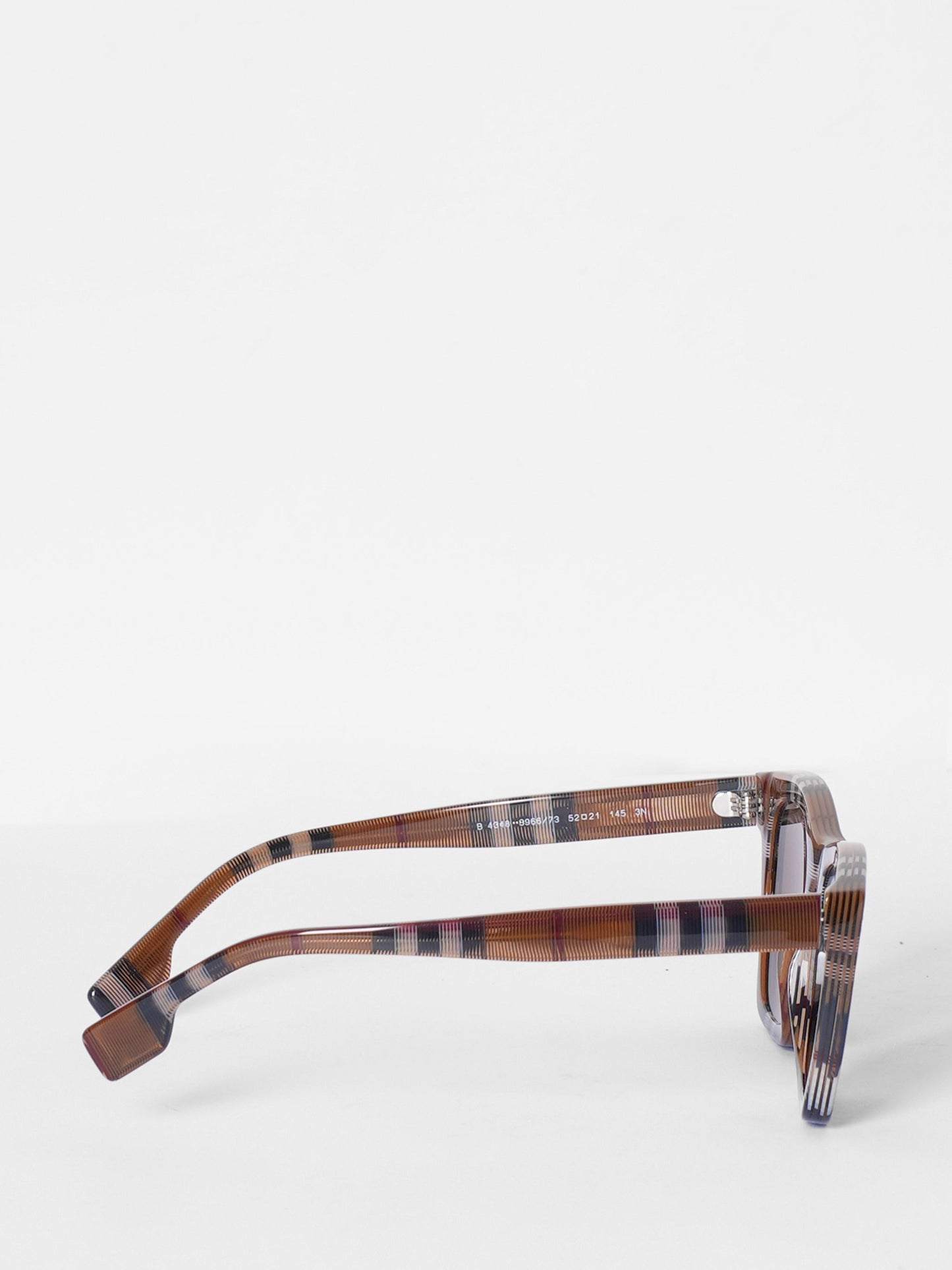 New Burberry   Check Square Frame Sunglasses