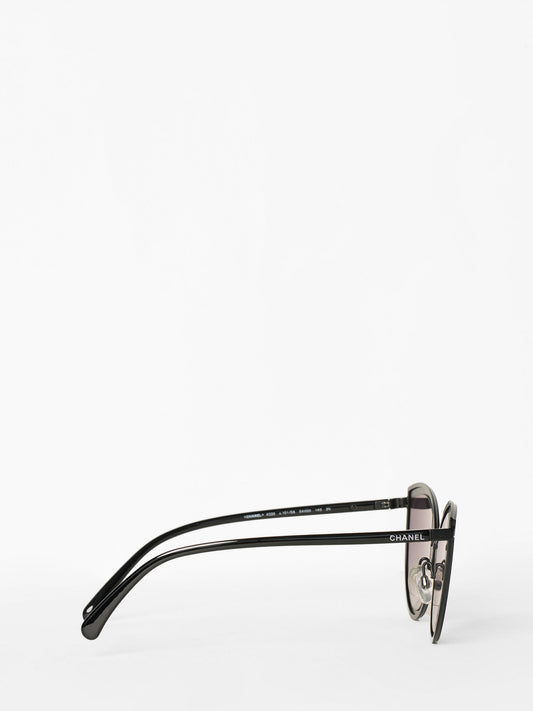 Chanel Cateye Black Sunglasses