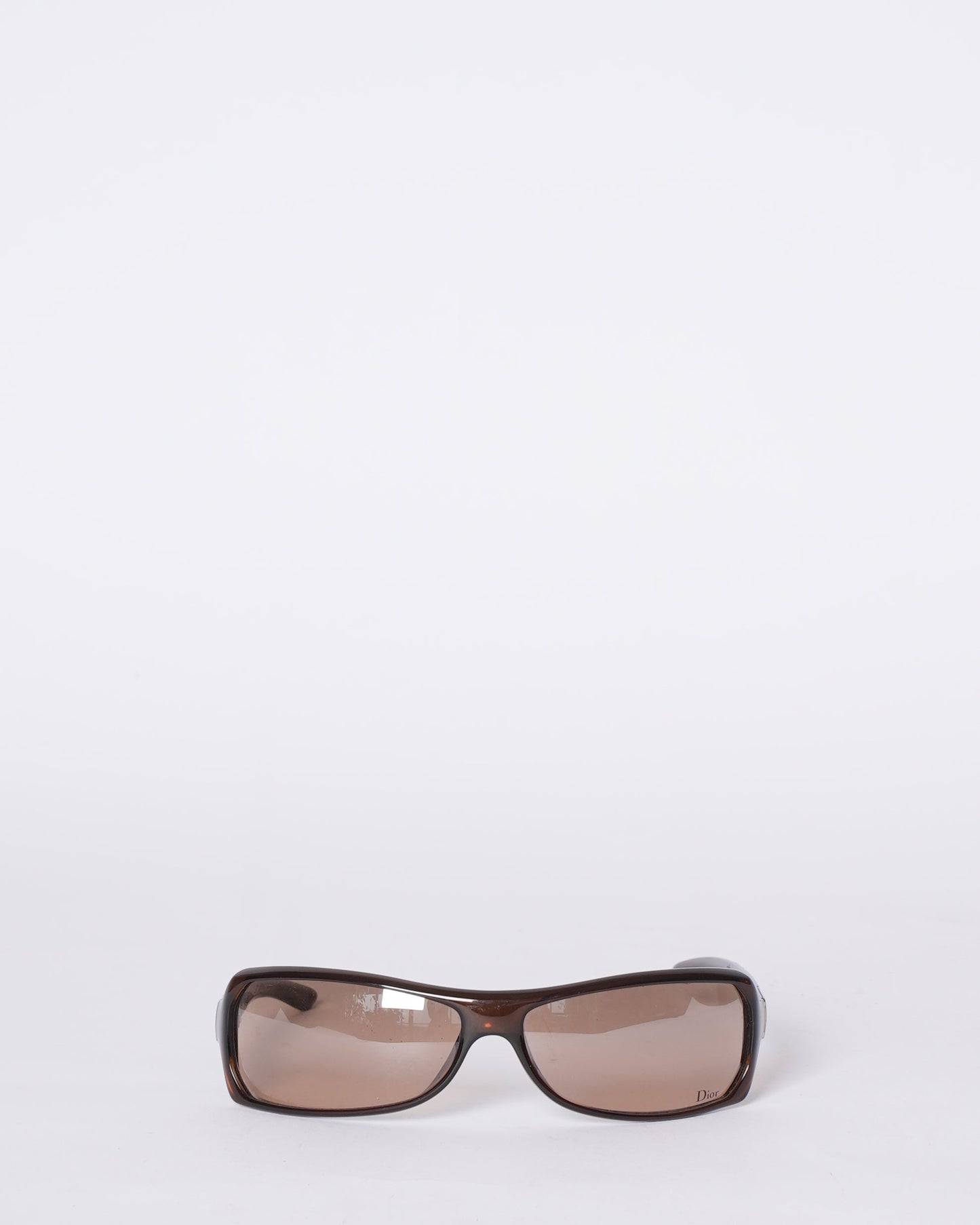Dior Brown Rectangular Sunglasses