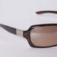 Dior Brown Rectangular Sunglasses