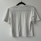 Yves Saint Laurent Beige Logo Cropped T-Shirt