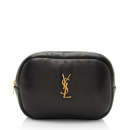 Saint Laurent Lambskin Calypso Mini Cosmetic Pouch (SHF-Ursi0c)