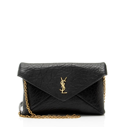 Saint Laurent Lambskin Cassandre Envelope Chain Pouch