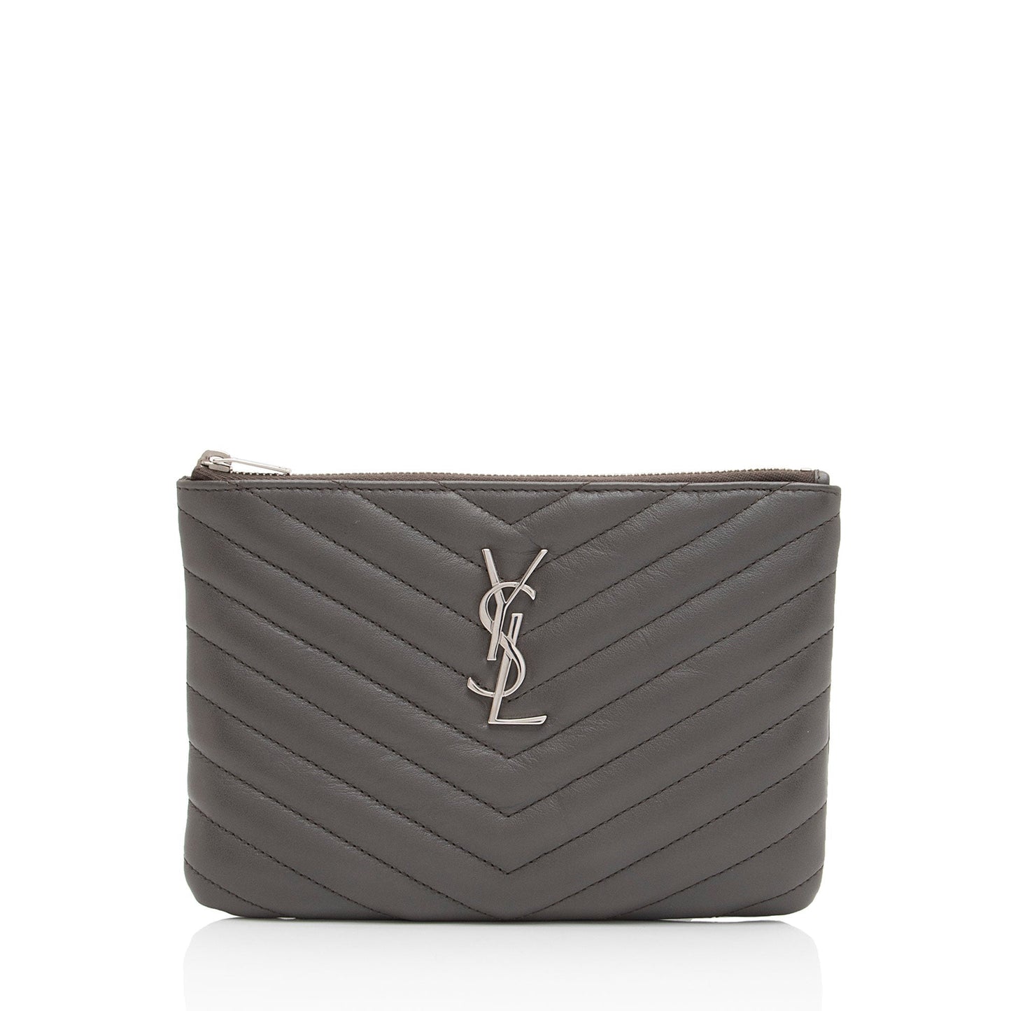 Saint Laurent Matelasse Lambskin Jolie Pouch (SHF-jMIklt)