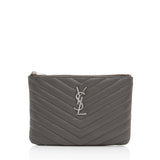 Saint Laurent Matelasse Lambskin Jolie Pouch (SHF-jMIklt)
