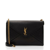 Saint Laurent Lambskin Monogram Gaby Chain Envelope Bag (SHF-KQUxzQ)