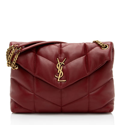 Saint Laurent Lambskin Monogram Puffer LouLou Medium Shoulder Bag (SHF-UfpAmc)