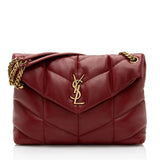 Saint Laurent Lambskin Monogram Puffer LouLou Medium Shoulder Bag (SHF-UfpAmc)