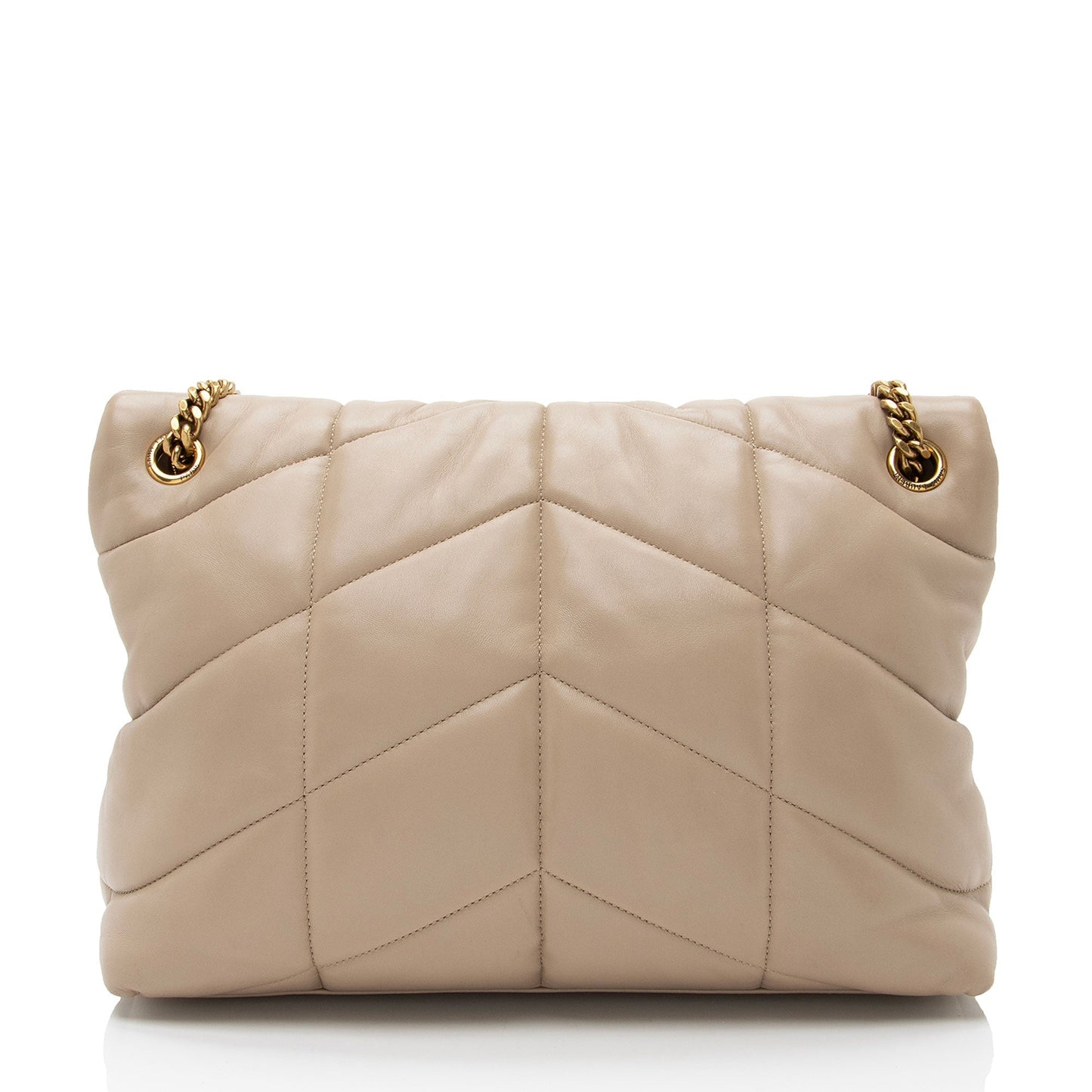 Saint Laurent Lambskin Monogram Puffer LouLou Medium Shoulder Bag