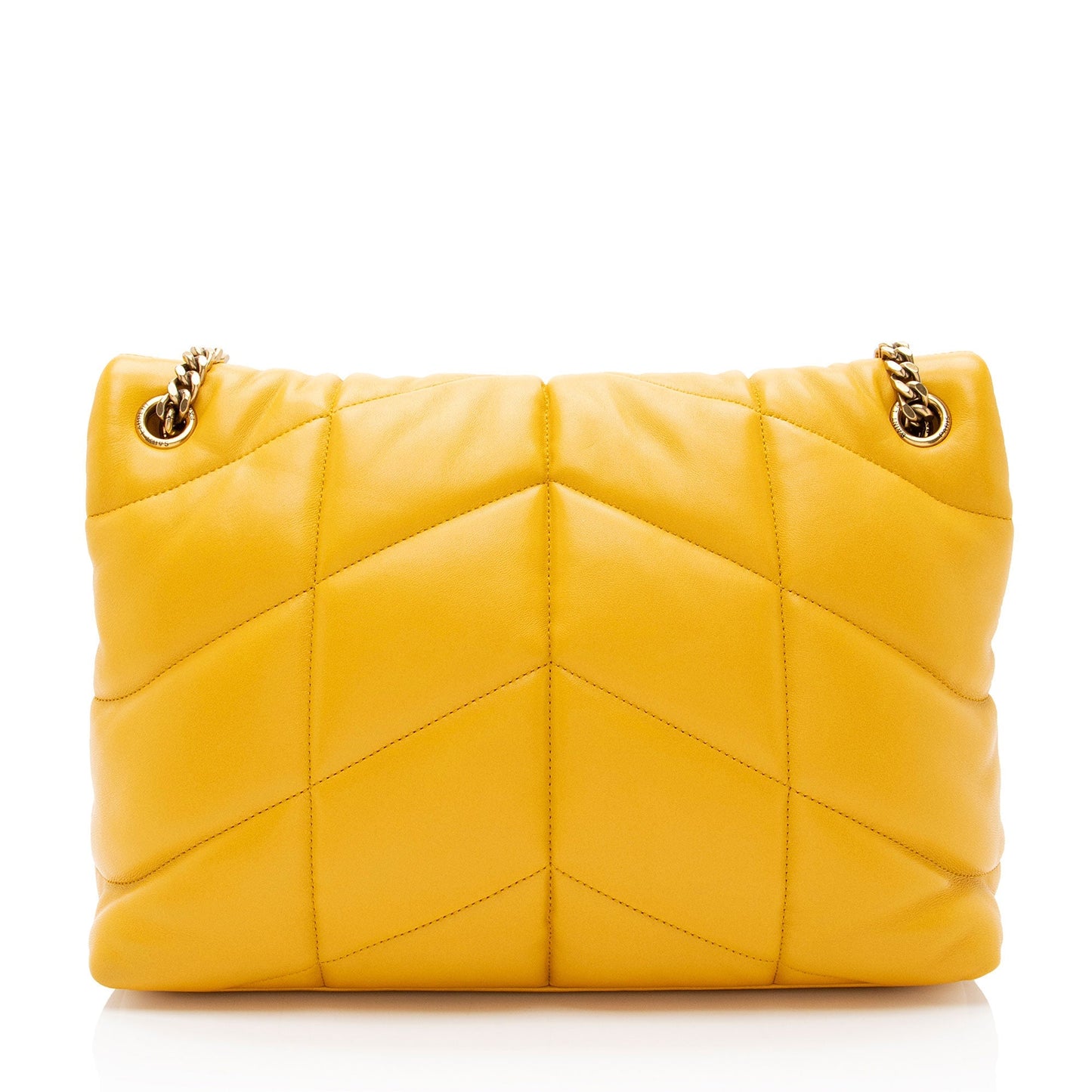 Saint Laurent Lambskin Monogram Puffer LouLou Medium Shoulder Bag