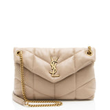 Saint Laurent Lambskin Monogram Puffer LouLou Small Shoulder Bag