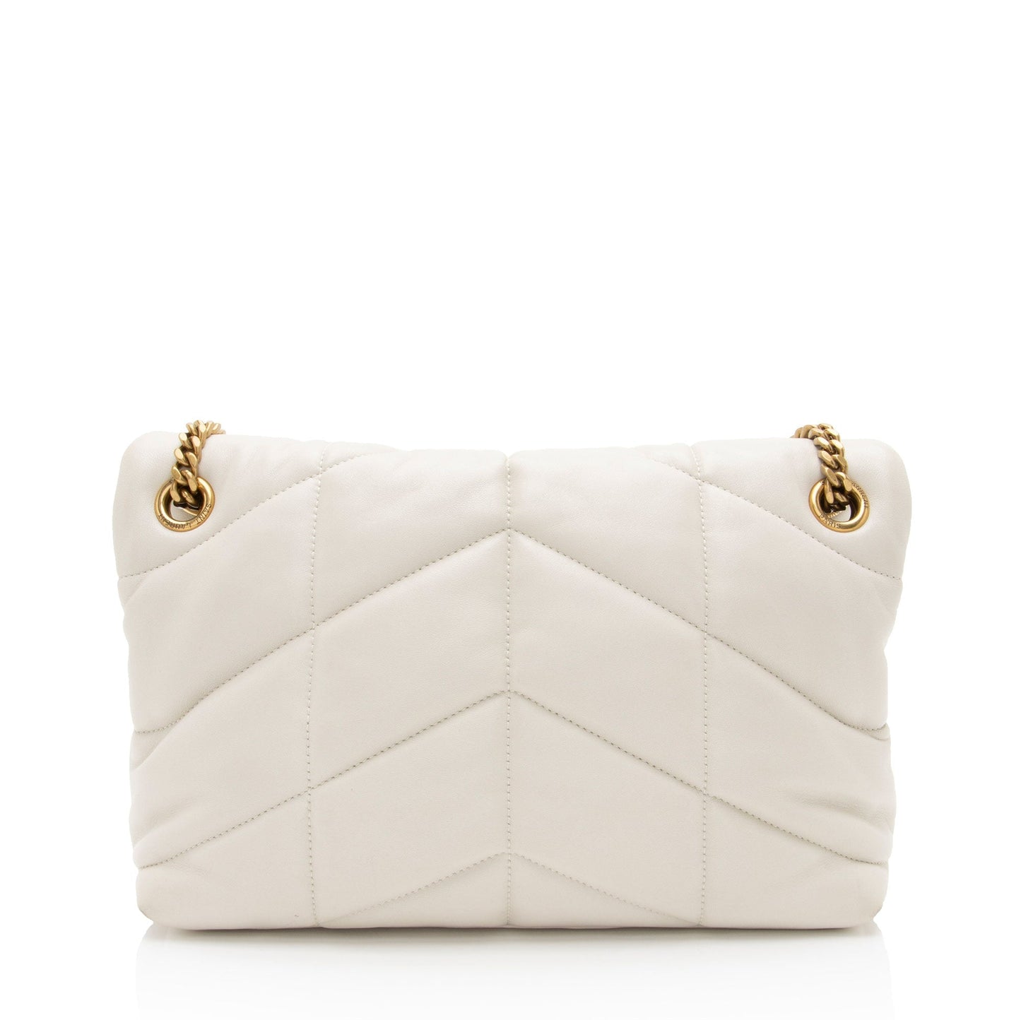 Saint Laurent Lambskin Monogram Puffer LouLou Small Shoulder Bag