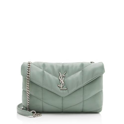 Saint Laurent Lambskin Monogram Puffer LouLou Toy Shoulder Bag (SHF-cAptdi)