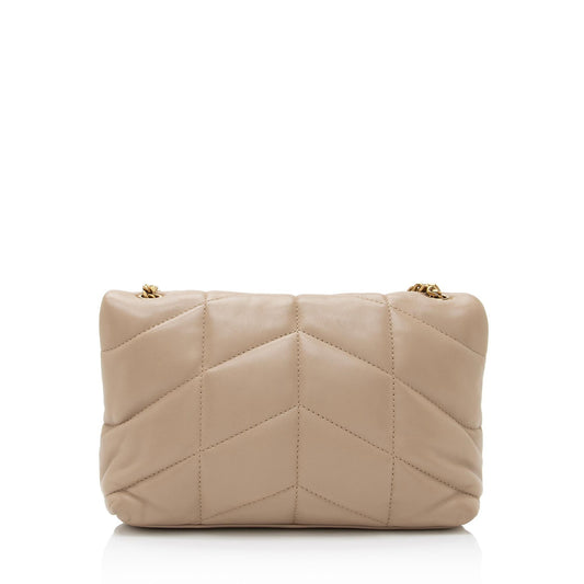 Saint Laurent Lambskin Monogram Puffer LouLou Toy Shoulder Bag