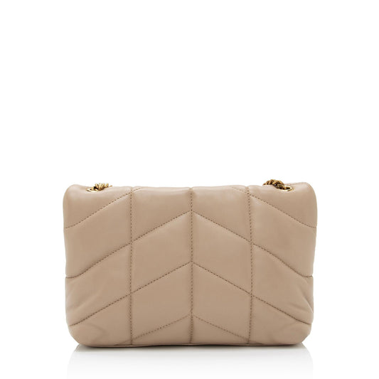 Saint Laurent Lambskin Monogram Puffer LouLou Toy Shoulder Bag (SHF-ijFzie)