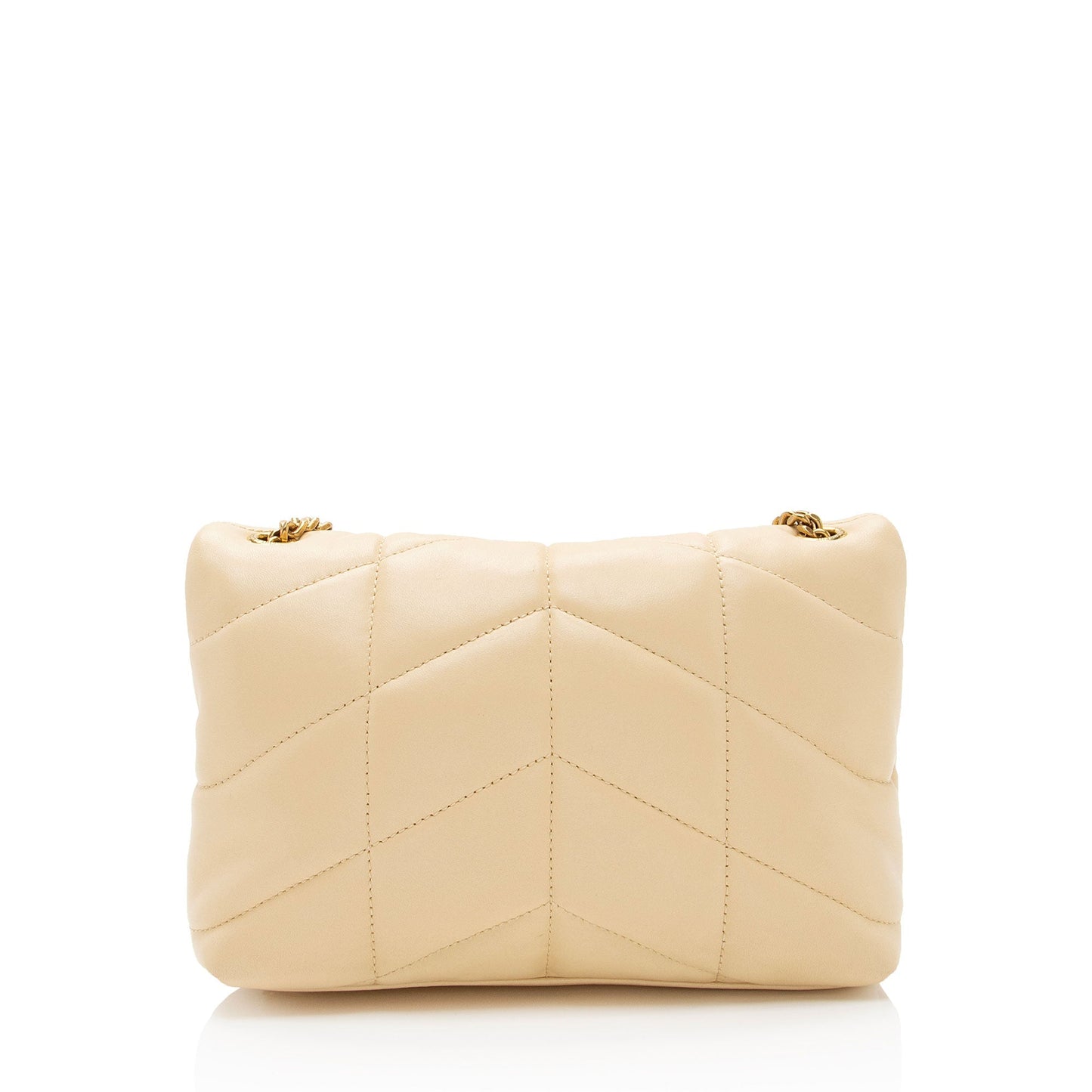 Saint Laurent Lambskin Monogram Puffer LouLou Toy Shoulder Bag (SHF-YtkKdB)