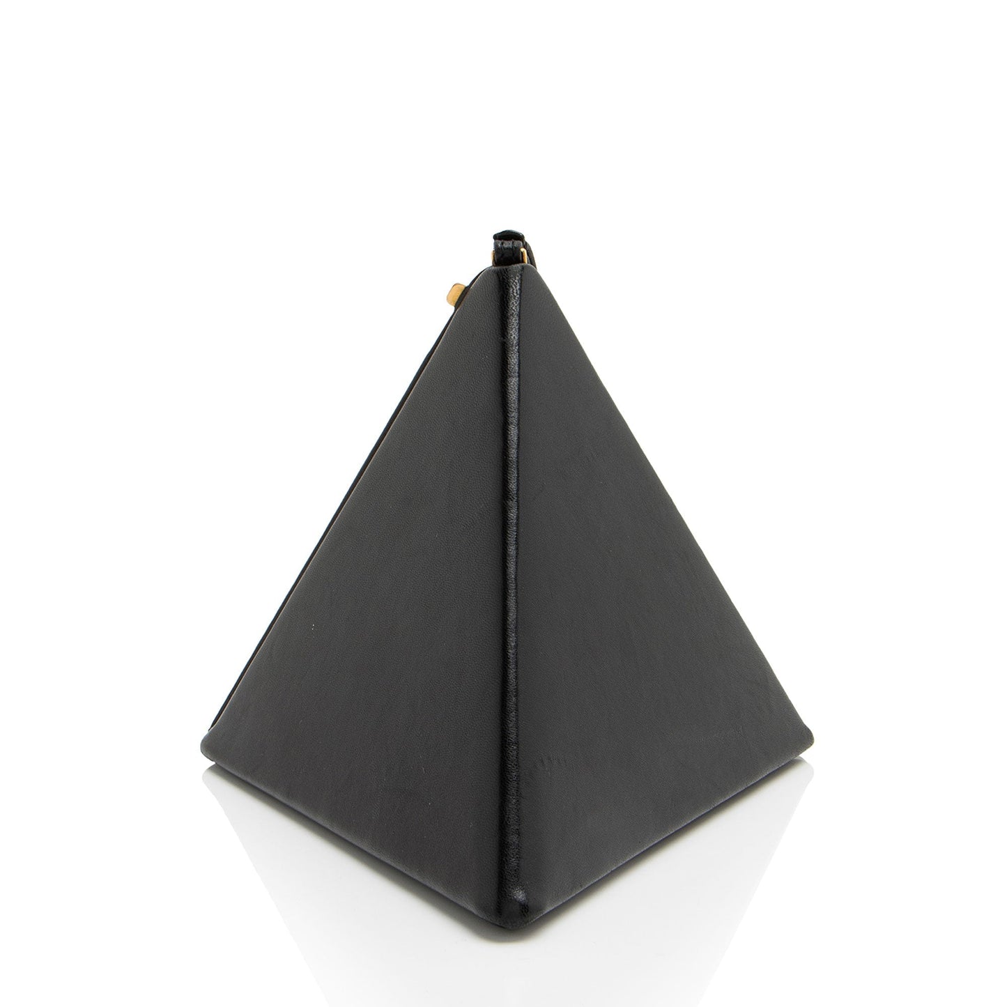 Saint Laurent Lambskin Monogram Pyramid Clutch