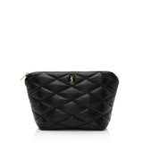 Saint Laurent Lambskin Monogram Sade Pouch (SHF-2kkXSR)