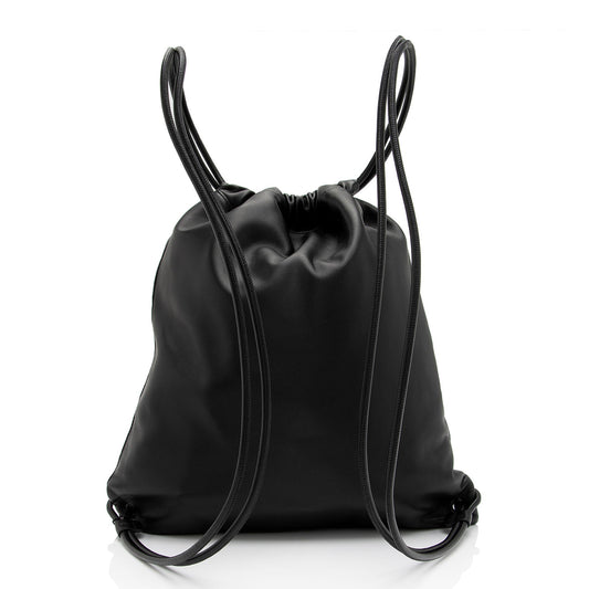 Saint Laurent Lambskin Teddy Drawstring Backpack (SHF-AWdD6b)