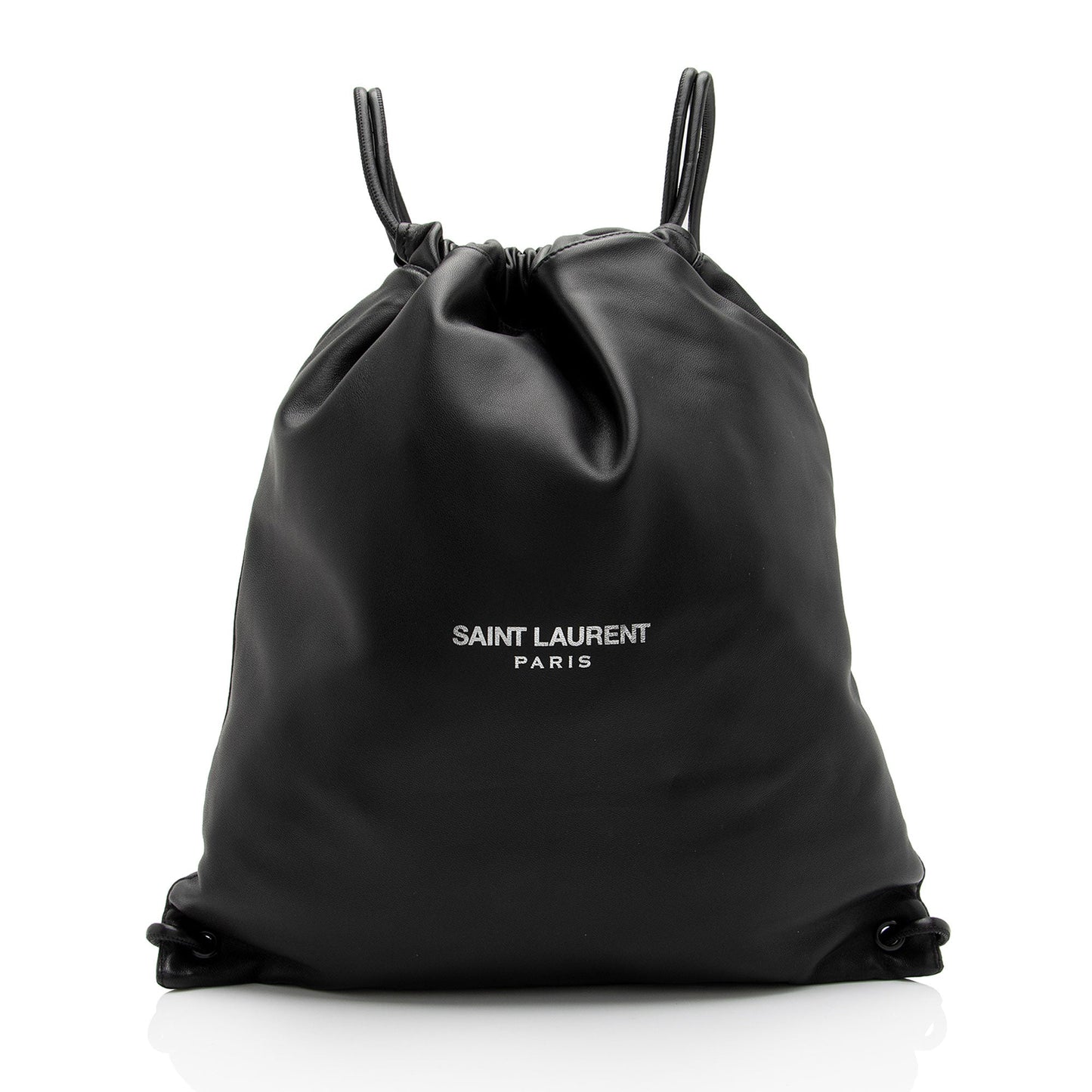 Saint Laurent Lambskin Teddy Drawstring Backpack (SHF-AWdD6b)