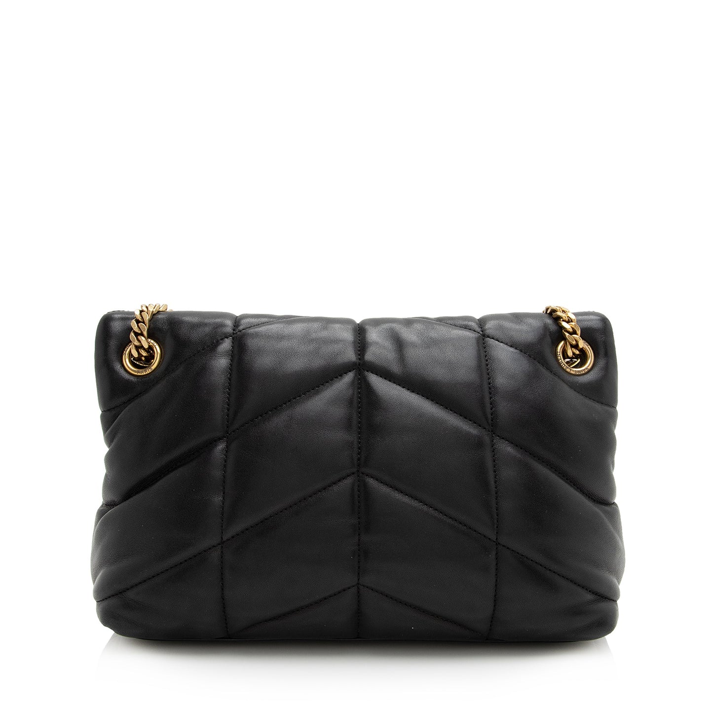 Saint Laurent Lambskin Puffer LouLou Small Shoulder Bag (SHF-22808)