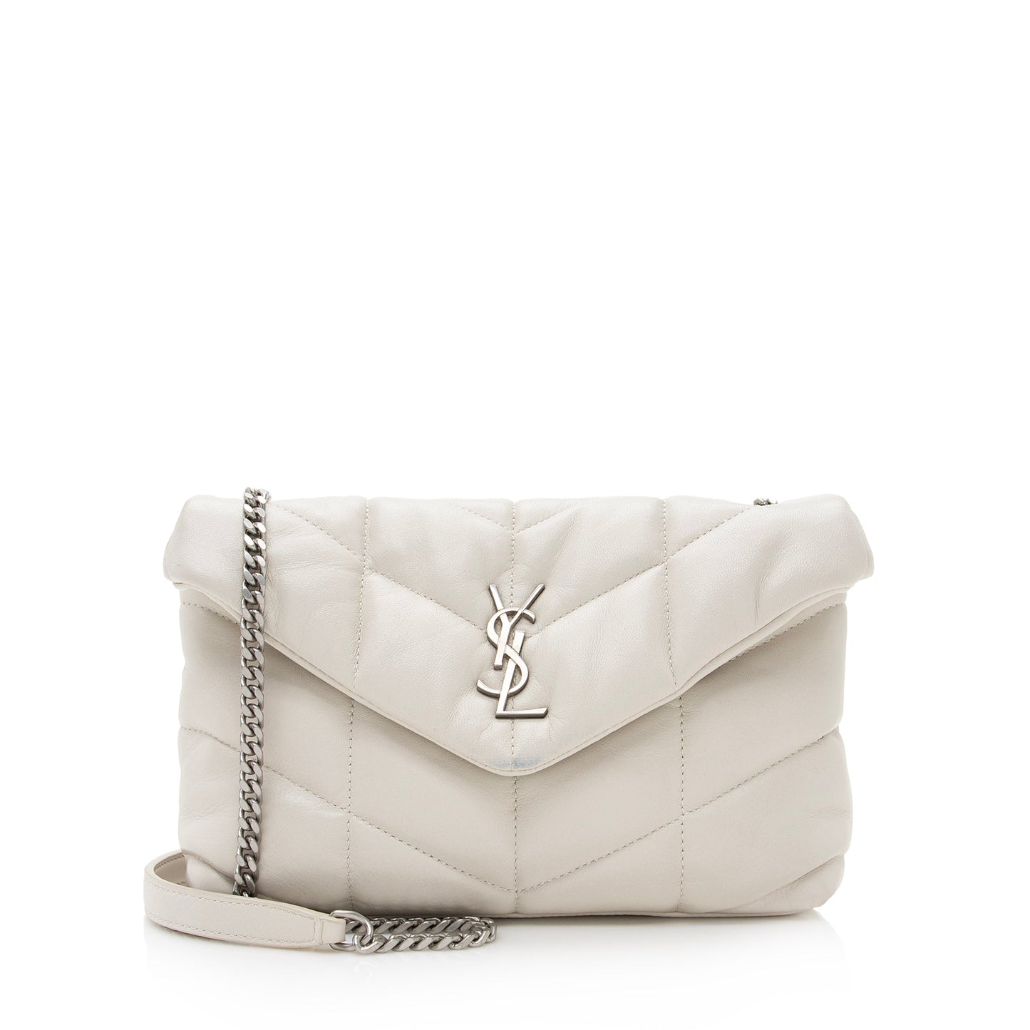 Saint Laurent Lambskin Puffer LouLou Toy Shoulder Bag (SHF-22629)