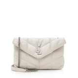 Saint Laurent Lambskin Puffer LouLou Toy Shoulder Bag (SHF-22629)