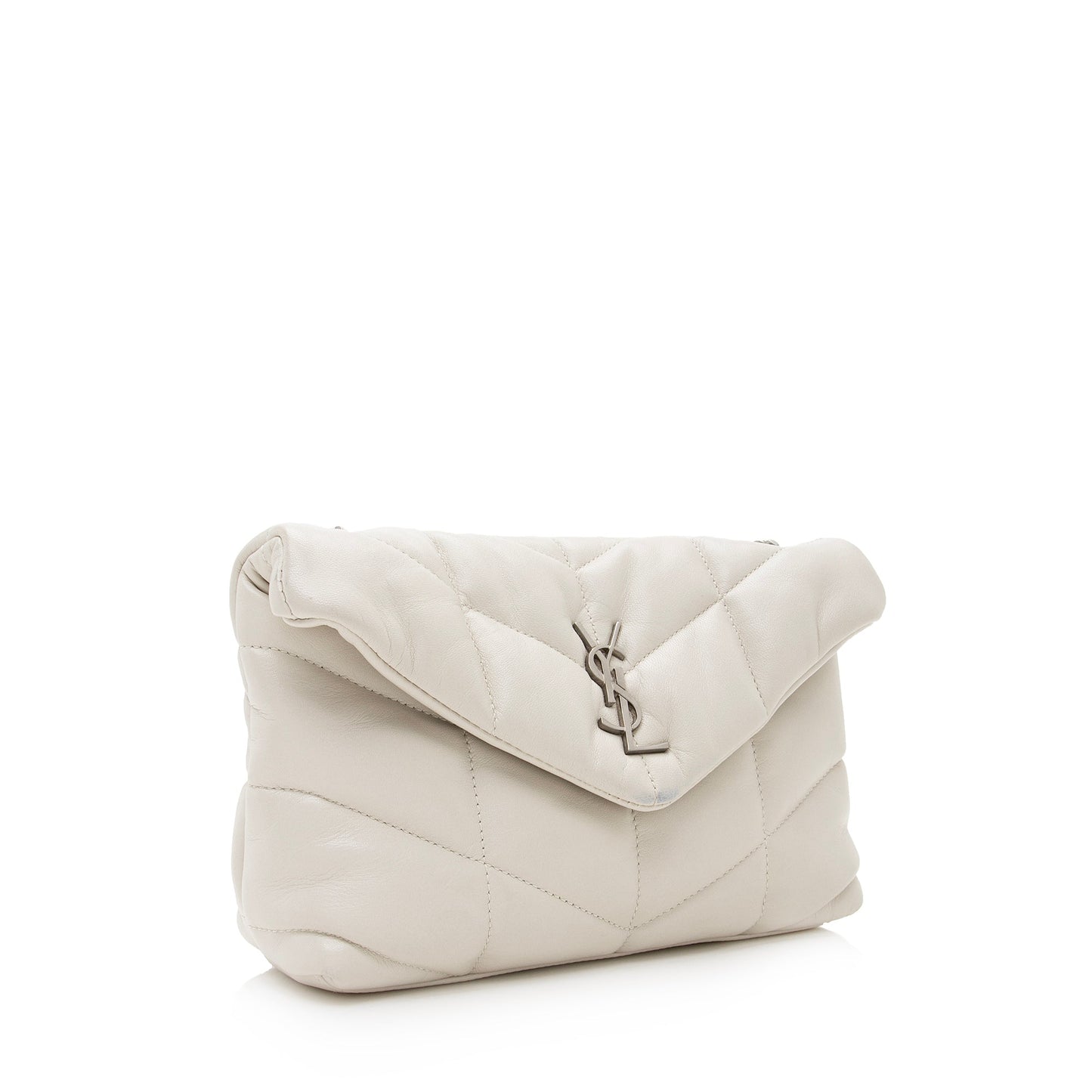 Saint Laurent Lambskin Puffer LouLou Toy Shoulder Bag (SHF-22629)