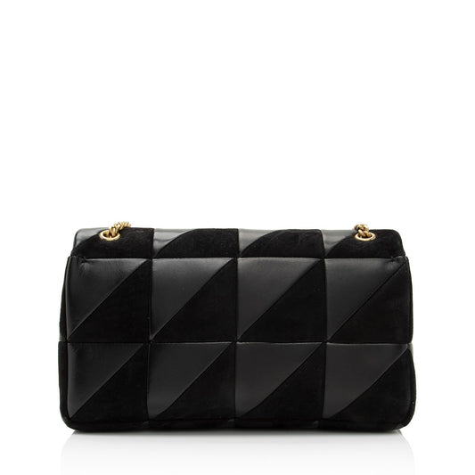Saint Laurent Lambskin Suede Monogram Jamie Chain Medium Shoulder Bag (SHF-YBudYx)