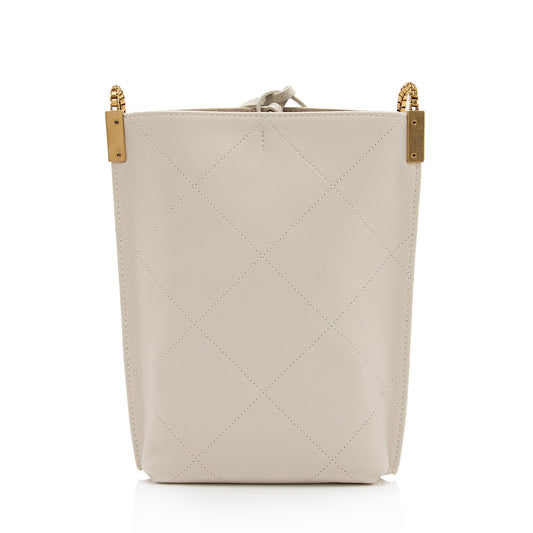 Saint Laurent Lambskin Suzanne Mini Hobo (SHF-35zMGT)