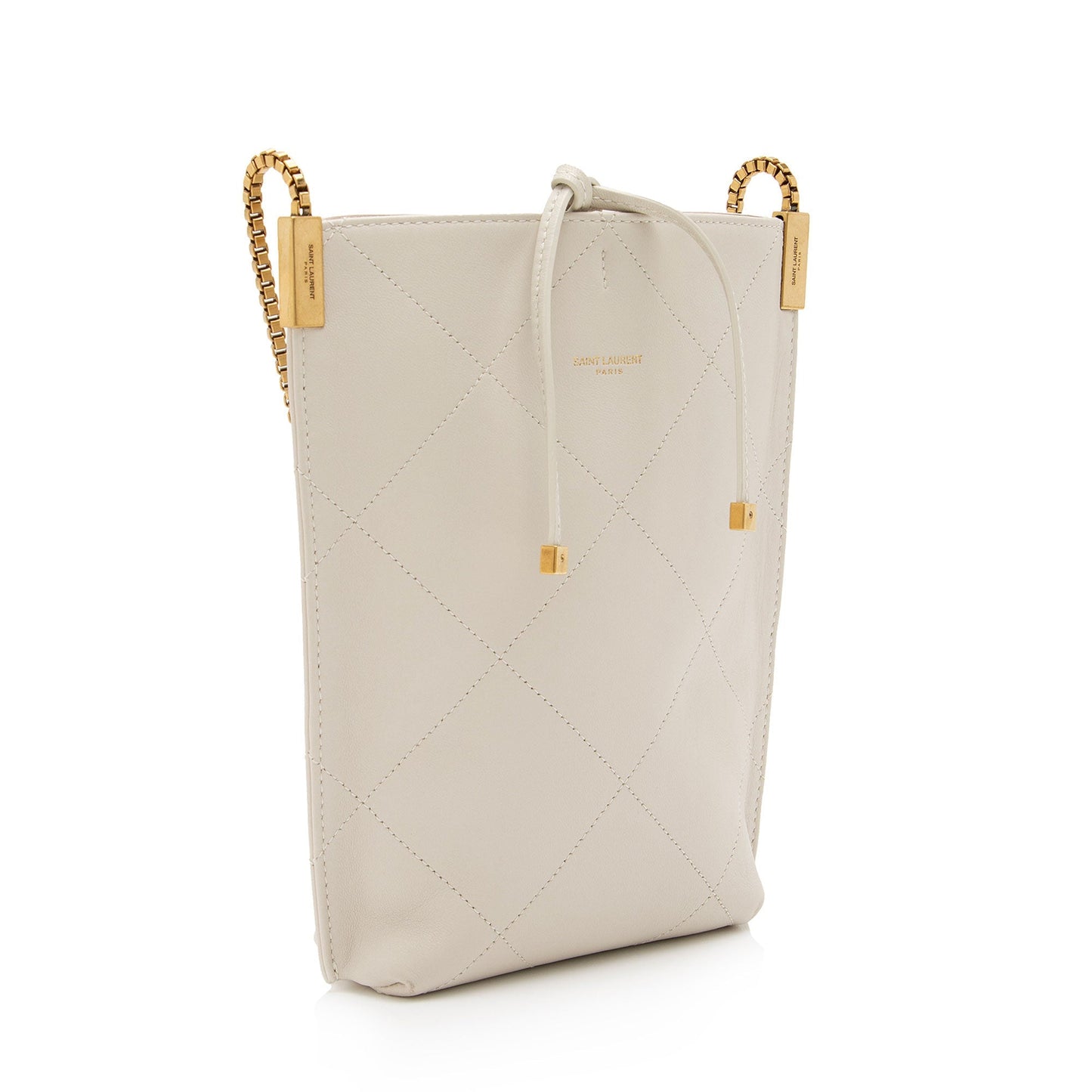 Saint Laurent Lambskin Suzanne Mini Hobo (SHF-35zMGT)