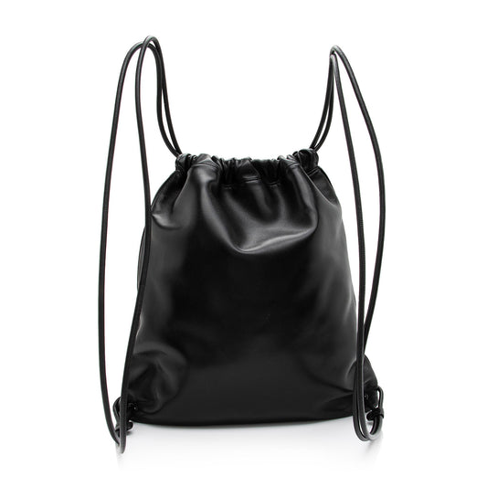 Saint Laurent Lambskin Teddy Drawstring Backpack (SHF-t2PP0a)
