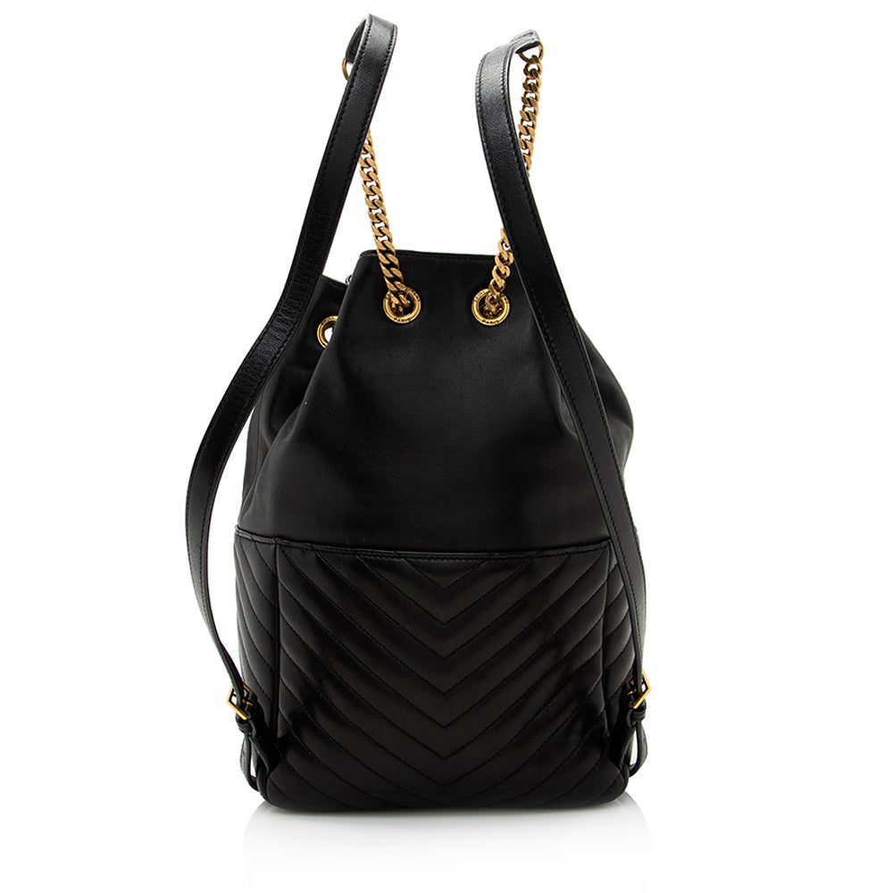 Saint Laurent Matelasse Lambskin Joe Backpack (SHF-21520)