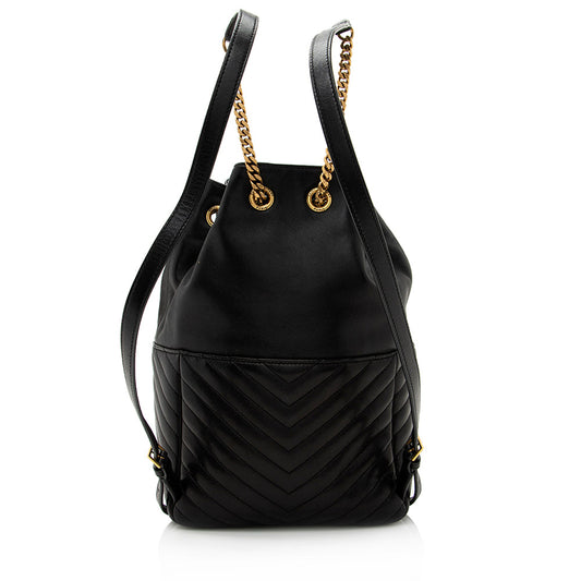 Saint Laurent Matelasse Lambskin Joe Backpack (SHF-21520)