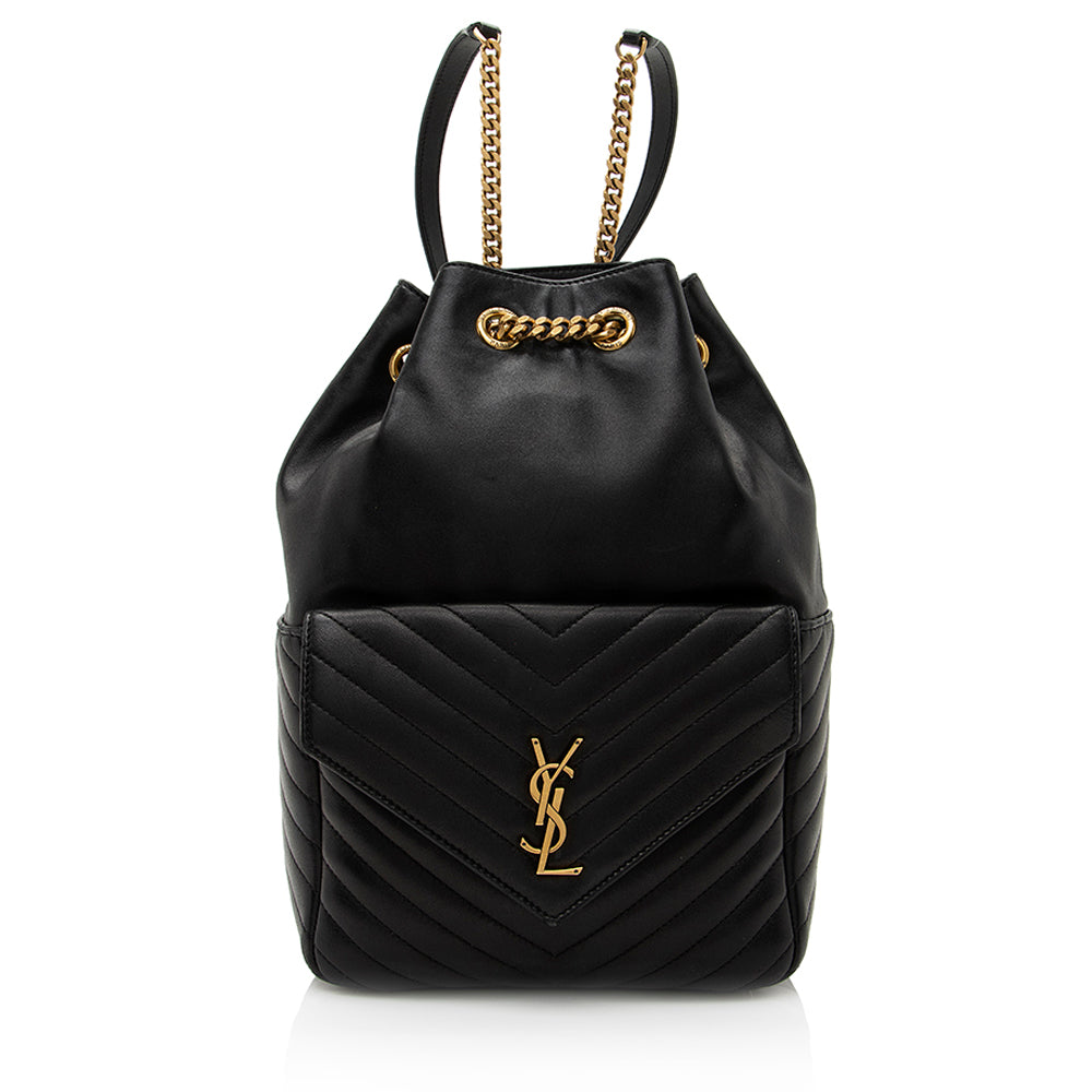 Saint Laurent Matelasse Lambskin Joe Backpack (SHF-21520)