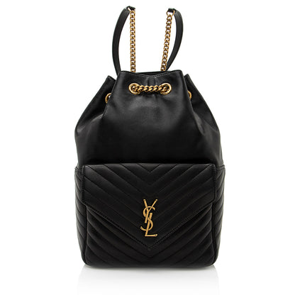 Saint Laurent Matelasse Lambskin Joe Backpack (SHF-21520)