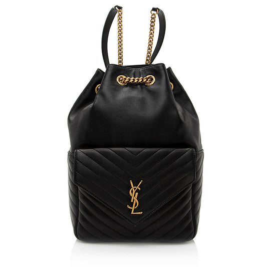 Saint Laurent Matelasse Lambskin Joe Backpack (SHF-21520)