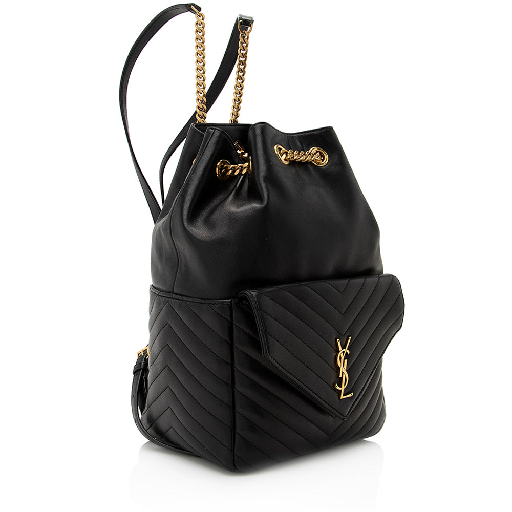 Saint Laurent Matelasse Lambskin Joe Backpack (SHF-21520)